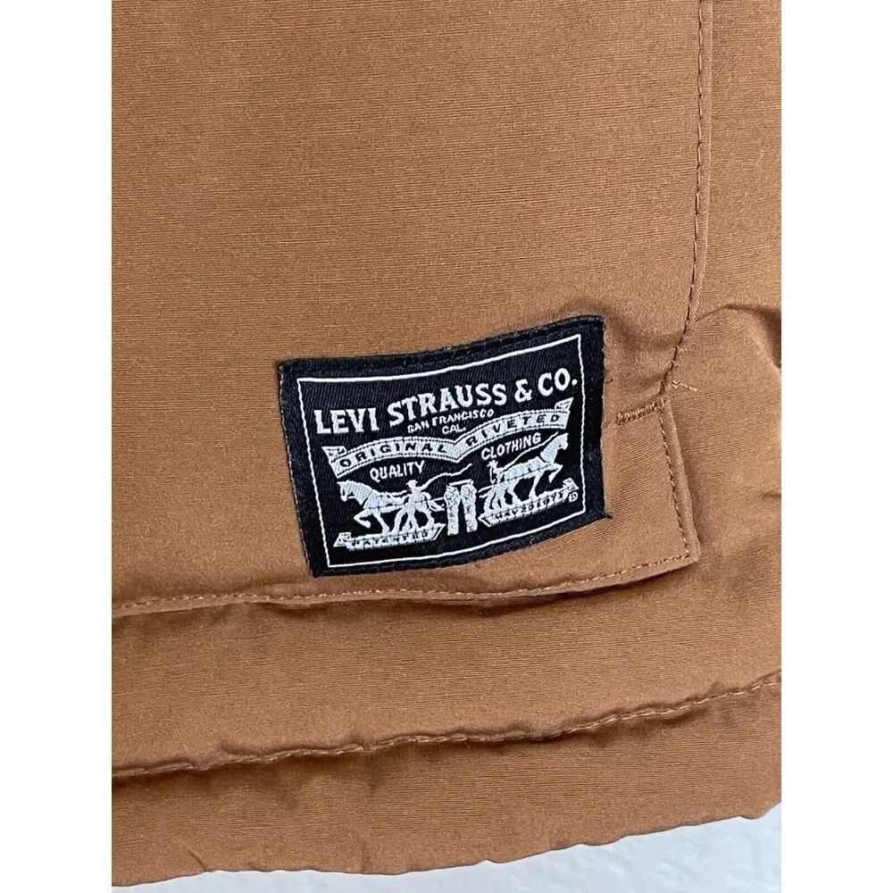 LEVI'S ARCTIC‎ CLOTH HEAVYWEIGHT HOODED PARKA JACKET SIZE SMALL Down Alternative